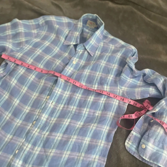 Faherty Ventura long sleeve plaid button down shirt - Picture 4 of 5